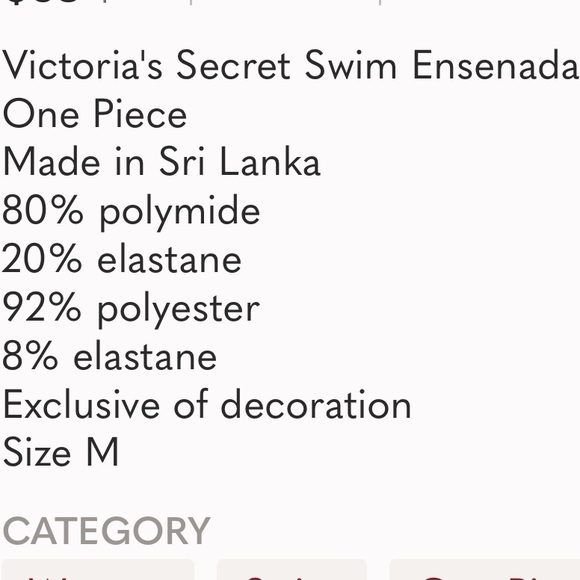 VICTORIA SECRET ruched bathing suit - Picture 8 of 9